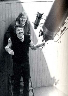 Trieste, 16 aprile 1984: col direttore della rivista «L'astronomia» [M. Hack, 2004]