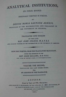 La traduzione inglese delle Istituzioni, comparsa nel 1801.