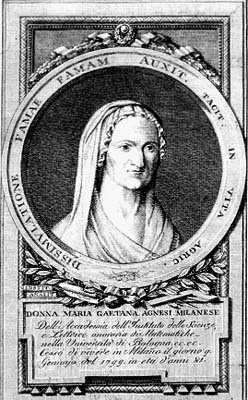 Lapide di Maria Gaetana Agnesi