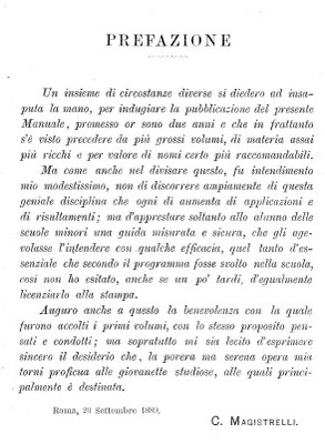 Prefazione al volume Elementi di fisica, 1890