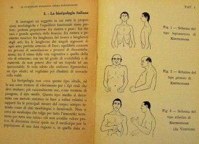 La biotipologia italiana [Pastori 1954, p. 16]