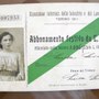 Tessera di abbonamento alla Esposizione Internazionale delle Industrie e del Lavoro, Torino 1911 [Archivio Guido Sacerdoti]