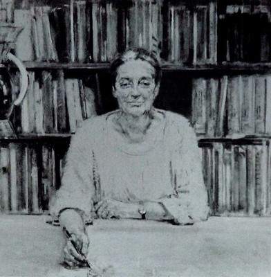Anna Ferrieri Castelli ritratta da Roberto Sambonet [Morozzi, 1993, p. 15]