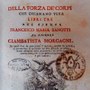 Della forza de' corpi che chiamano viva di Francesco Maria Zanotti.