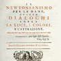 Frontespizio di «Il Newtonianesimo per le dame» (1739) di Francesco Algarotti.