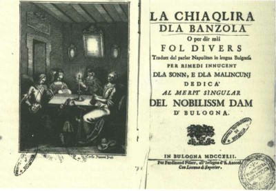 Frontespizio di «La Chiaqlira» (1742)