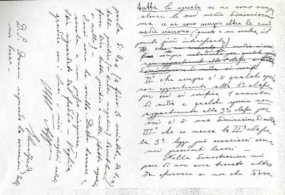 Lettera di Elena Freda a Vito Volterra del 3 Ottobre 1936 (2). [Archivio Volterra, Roma].