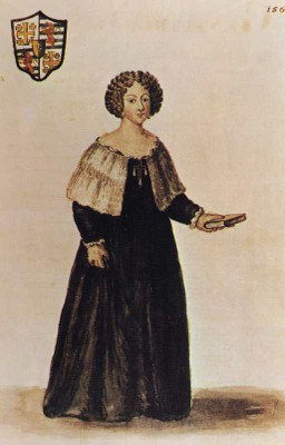 Elena Lucrezia Cornaro Piscopia. DIsegno di G. Grevenbroch (1731-1807). [Maschietto,1978]
