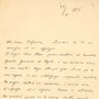 Lettera di Maria Bakunin a Stanislao Cannizzaro [Archivio Cannizzaro]