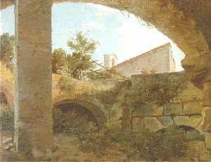 Il Colosseo con la sua vegetazione in un quadro ottocentesco di François-Marius Granet.