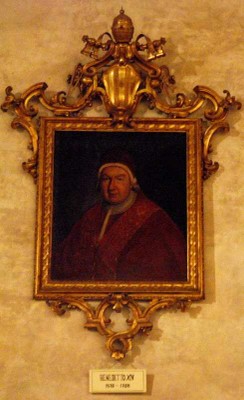 Papa Benedetto XIV (1740-1758), al secolo Prospero Lorenzo Lambertini (1675-1758).