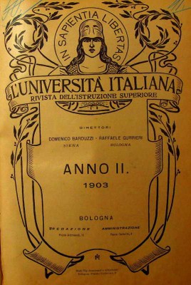 Frontespizio de L'Università italiana del 1903.