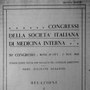 Atti del 50° Congresso della Società  italiana di medicina interna sulle Emopatie familiari. Roma 29 Ottobre - 1° Novembre 1949.