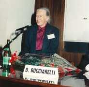 Daria Bocciarelli interviene durante la cerimonia inaugurale del Congresso Nazionale “Microscopia e Salute dell’Uomo”, [G. Donelli 2008, p. 90]