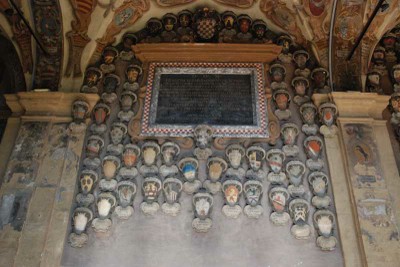 Stemmi di studenti stranieri all'Archiginnasio, Bologna.