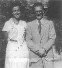 Edoardo Arnaldi con Ginestra Giovene, fidanzati, nel 1933 .