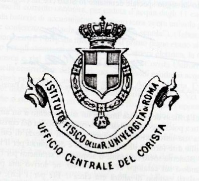 Logo dell'Ufficio centrale del corista. [Ianniello, 2003, p. 26. Fotografia F. Medici].